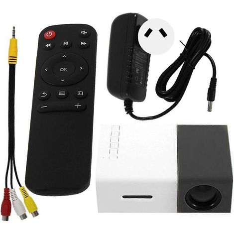 HD 1080P Mini-Projektor mit LED-Heimkino-Videoprojektor, tragbar, für AV, USB, Smartphone und Laptop