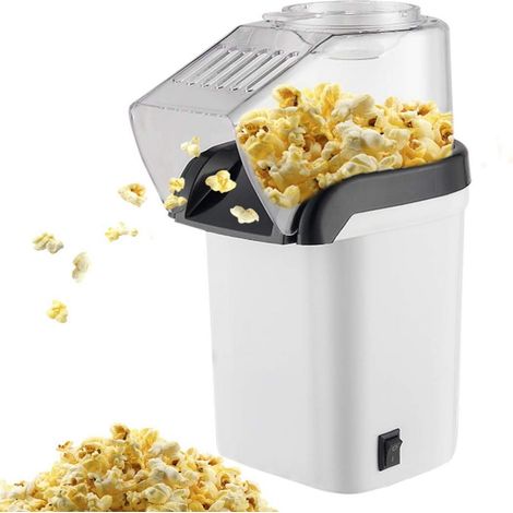 Popcorn Machine - 1200 W - Hot Air Popcorn Maker - For Home Cinema And Parties - 1 Unit