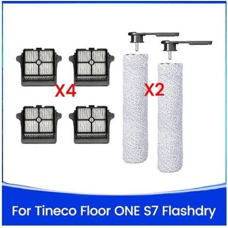 Lot de 6 pièces de rechange pour aspirateur eau et poussière Tineco Floor One S7 Flashdry : rouleau B