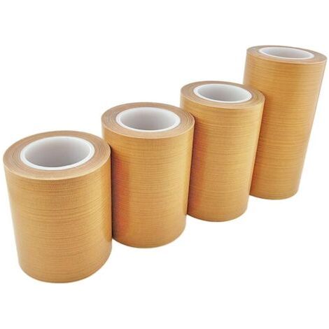 1 Pièces Haute Température Ruban, Bande de Téflon, 120mm x 10m, Ruban Adhésif Haute Température, Ruban Adhésif Téflon, pour Machine à Emballer Sous Vide (1/4)
