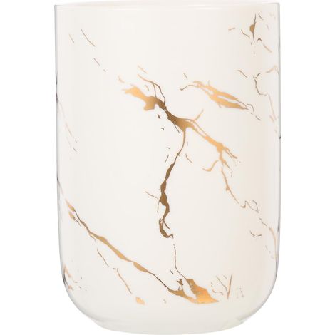 Gobelet de Bain de Bouche en Céramique 4.3 Pouces Effet Marbré Multifonction pour Rangement Brosse à Dents Usage Hôtel et Maison (1/5)