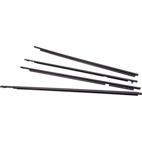 4× Window Door Belt Weatherstrip ABS For Toyota Land Cruiser Prado 120 Series (1/5)