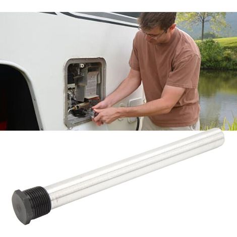 Varilla de ánodo para calentador de agua de RV de 3/4 pulg. NPT, 235 mm de longitud, protección confiable para calentadores de agua suburbanos. (1/5)