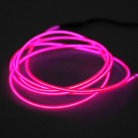 Lampe LED, 131 cm, finition rose, alimentée par batterie, flexible, pour usage résidentiel, commercial ou en remplacement des sources lumineuses conventionnelles.-AquaForge (1/5)