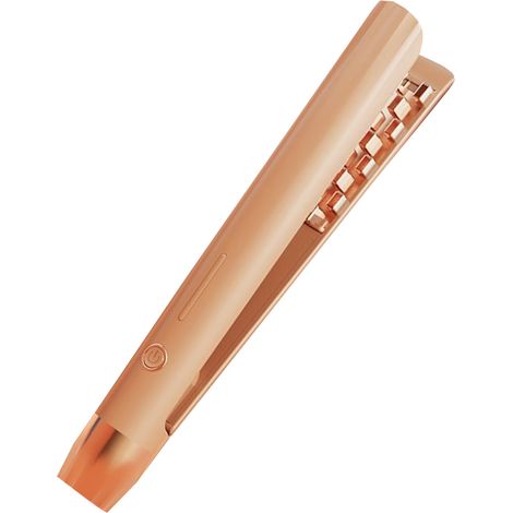 Fer à friser mini crêpeur cheveux, chauffe rapide, volume et coiffage, pour tous types de cheveux, 220V, orange (1/5)