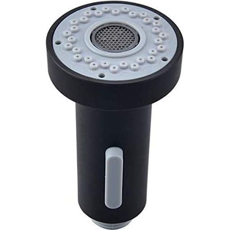 Douchette de robinet de cuisine noire à 2 modes, douchette de rechange pour robinet de cuisine extractible, chromée, G1/2 (1/4)