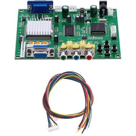 Mcbazel Jeux Arcade RGB/CGA/EGA to VGA HD Jeux Vidéo Convertisseur de Sortie pour Jeux Arcade Écran à CRT LCD PDP Projecteur (1/5)