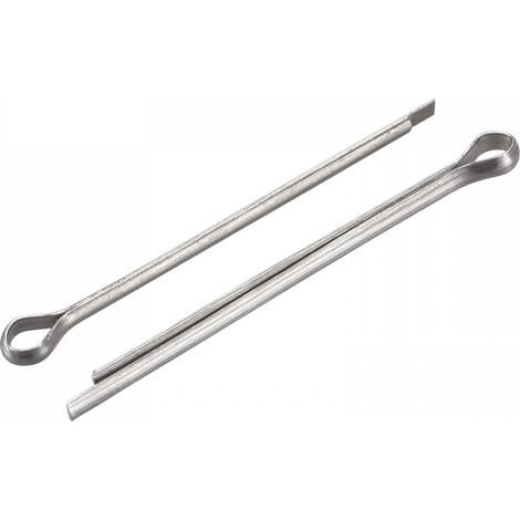 Goupille fendue, 1,5mm x 30mm Acier Inox Clip Attache Raccord pour Automobile, Mécanique, Argenté, 30Pcs (1/5)