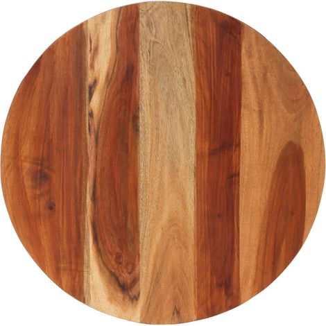 Tischplatte Massivholz Palisander Rund 15-16 mm 60 cm vidaXL