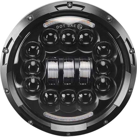 Phare LED rond de 7 pouces pour voiture avec 15 LED haute puissance, éclairage de travail pour camionnette (1/5)