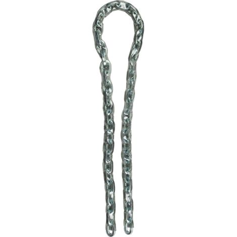 Master Lock 8011EURD Catena in Acciaio Cementato Rivestimento Vinile, Trasparente, 1 m (1/4)