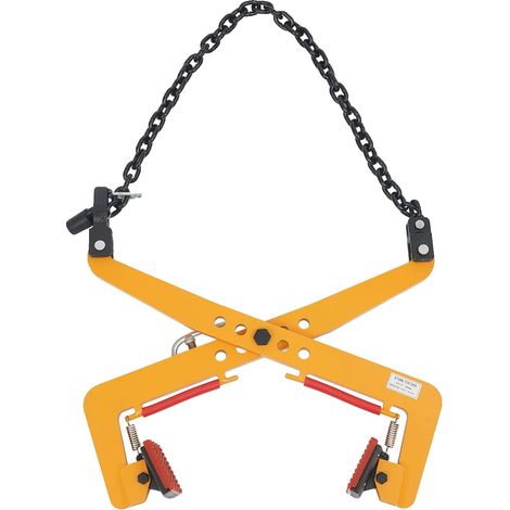 Pince de levage, design en ciseaux, haute capacité de charge, Jaune, 350 Kg (1/2)