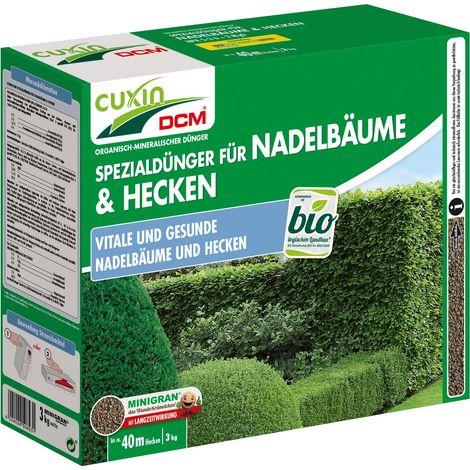 Cuxin Nadelbaumdünger Heckendünger 3 kg Buchsbaumdünger Kirschloorbeerdünger