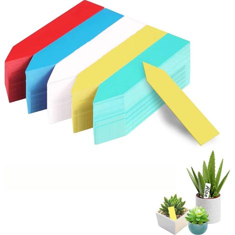 Lot de 500 étiquettes pour plantes, 10 étiquettes de jardin en plastique de 2 cm, réutilisables, pour votre jardin, verger ou ferme (1/5)
