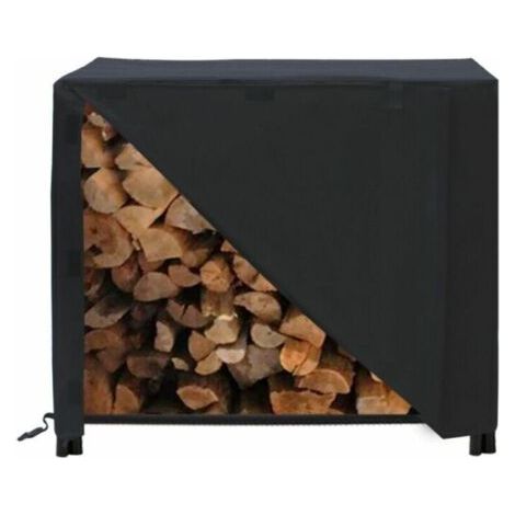 Support à bois de chauffage 48x24x42 pouces, couvercle anti-poussière pour cheminée extérieure de grande capacité, étanche 600D (1/5)