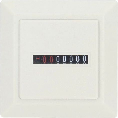 BERM Compteur horaire Jauge mécanique Minuterie industrielle électronique professionnelle 72x72mm Blanc 220VAC (1/5)