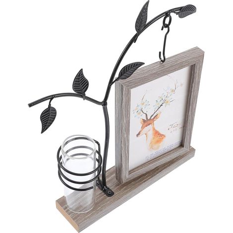 Creative Photo Frame Design: Tree Branches in Retro Style and Metal with a Fine Finish, Interior Decoration for Office or Small Spaces (1/5)