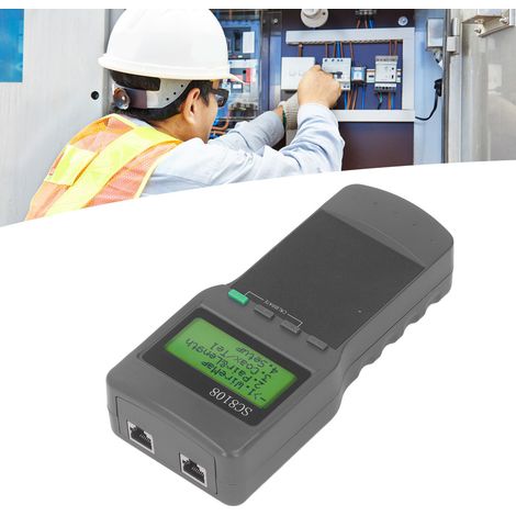 SC8108 Netzwerkkabeltester, Kabelbruchlängendetektor, RJ45-Netzwerktester, Kabelpaarungsgerät (1/5)