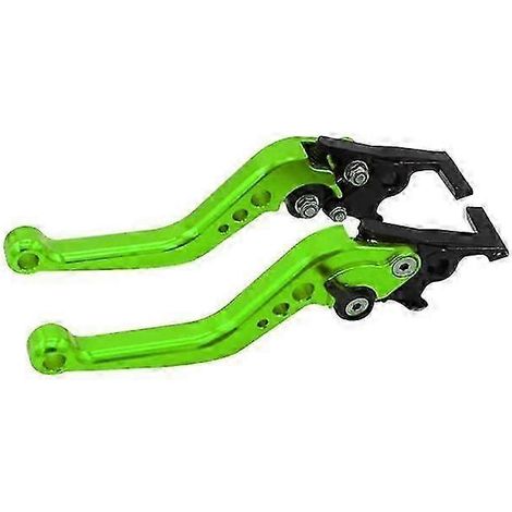 paire de poignées de frein réglables en métal CNC pour moto (vert) (1/5)
