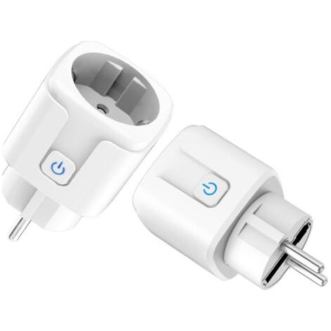 2 Pièces Prise Intelligente16A 3680W , Prise avec Mesure de Consommation Électrique, Contrôle à Distance, Commande Vocale (1/5)