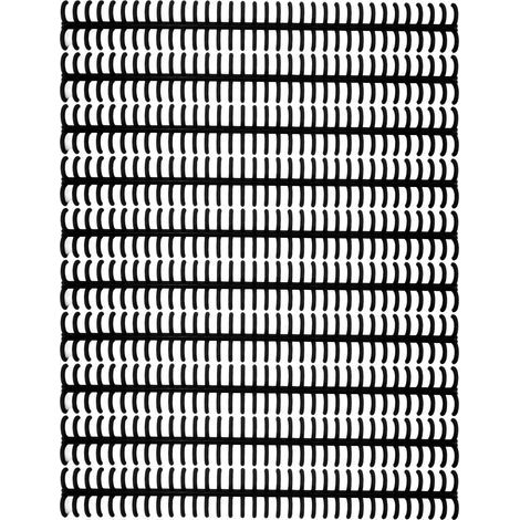 10PCS 34 Hole Binding Spine Plastic Split Loose Leaf Rings Detachable Binding Loop 12mm Diameter Black (1/5)