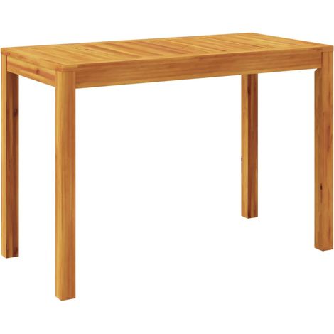 Table à manger de jardin 110x55x75 bois massif d'acacia (1/5)