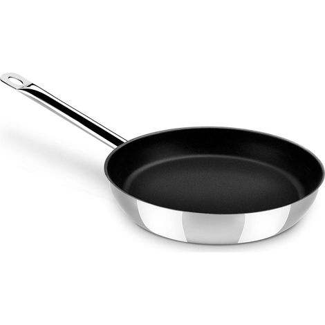 Monix Chef Non-Stick - Padella 18 cm in acciaio inox 18/10 con antiaderente, adatta a tutti i piani cottura, induzione inclusa (1/4)