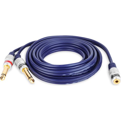 Cavo jack stereo da 3,5 mm - 2 jack mono da 6,3 mm vitalco cavo jack stereo da 3,5 mm - 2 jack mono da 6,3 mm vitalco 3,0 m (MK72/P3) (1/5)