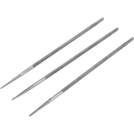 3 limes rondes pour affûter les tronçonneuses, lime pour tronçonneuse à bois 5,5 mm (1/4)