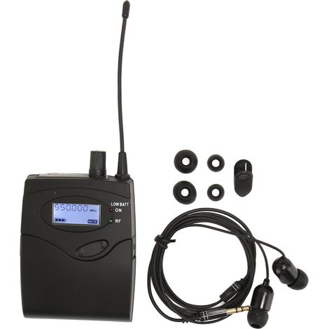 Récepteur Bodypack 550-580 MHz, moniteur oreillette stéréo pour scène et studio (1/5)