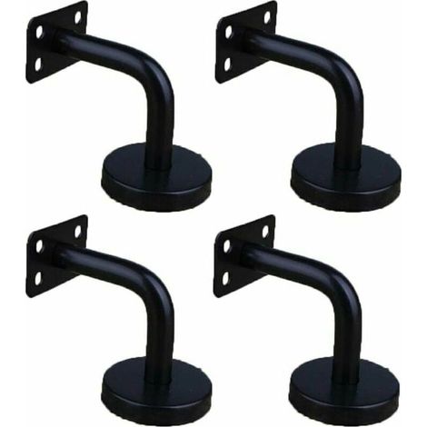 VURAHOME - 4 Pièces Acier Inoxydable Supports de Main Courante pour Fixation Murale Supports de Rail d'escalier pour Rampe Escalier Support Mural de Garde-Corps (1/2)