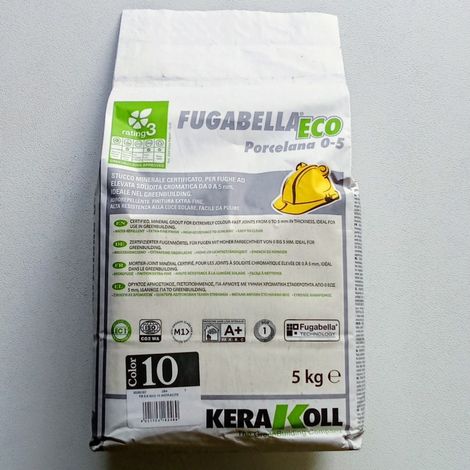 Fugante color 10 colore antracite da 5kg fugabella eco porcellana in polvere per fughe da 0 a 5mm stucco minerale (1/4)