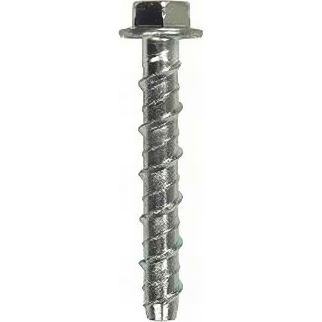 Blister de 5 vis d'ancrage béton auto-taraudeuse BT D. 12 x Lt. 150 mm - Zingué - PO27075BL - Alsafix (1/2)