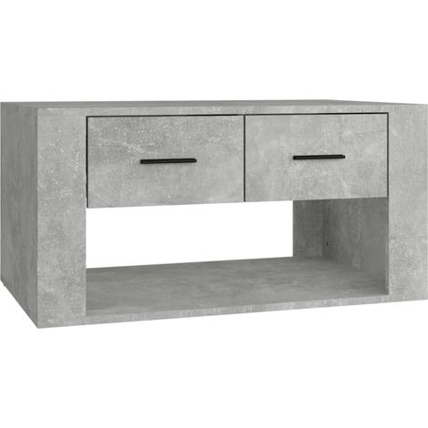 Maison Exclusive - Tavolino da Salotto Grigio Cemento 80x50x40cm Legno Multistrato