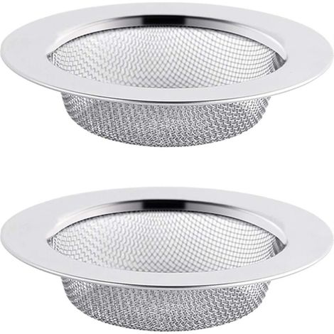 2 Stück Edelstahl-Abflusssieb, 7,5 cm Abflussfilter, Abflusssieb, Abflusssieb, Küchenabflusssieb