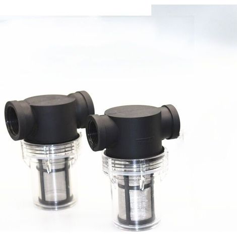 Lot de 2 Robinet Raccord Cuve 1000 L. Articulation de Tuyau de Jardin pour Collecteurs d'eau de Pluie avec Fonction de Filtre.S60x6 Adaptateur De Réservoir d'eau IBC (filtre 3/4'' sur les deux filame (1/5)