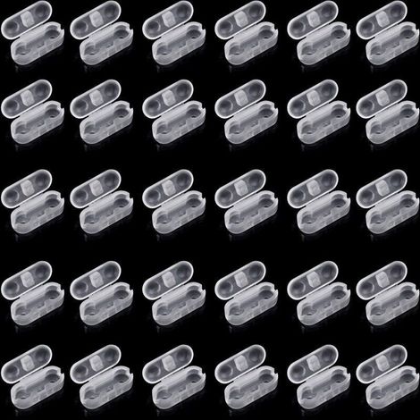 Connecteur De Chaine - Pour Stores Verticaux Et Vénitiens - Plastique Transparent - Lot De 30 (1/4)