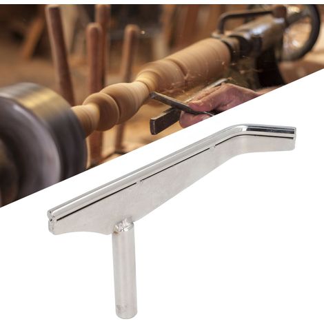 J-förmige Werkzeugauflage für Holzdrehbänke, gebogene Werkzeugauflage für Drechselwerkzeuge, 5/8"-Säulendurchmesser, passend für 16-mm-Holzdrehbankbasen. (1/5)