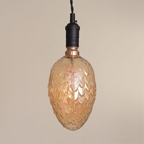 Ampoule LED décorative à filament E27 4W 1800K Ananas Cristal Doré