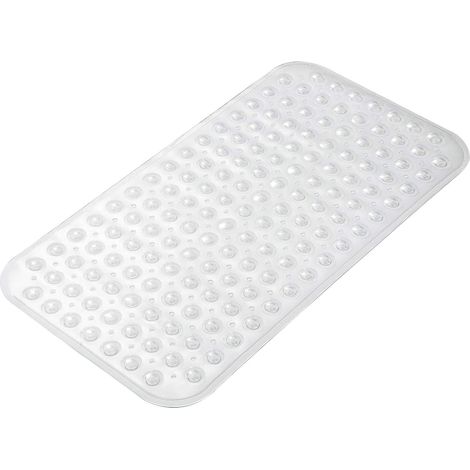 Tapis De Baignoire - 70 X 38 Cm - Avec Ventouses Et Trous D Évacuation - Pour Baignoire Lisse - Lavable En Machine - 1 Pièce (1/5)