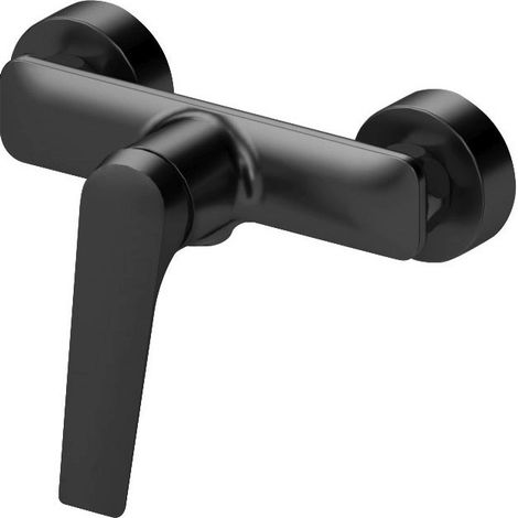 Miscelatore doccia installazione a muro in ottone finitura gun metal  KAM-L GUN METAL kamalu