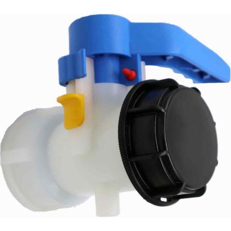 Adaptateur IBC - Robinet À Clapet 60 mm - Pour Réservoir Eau De Pluie Et Conteneur 1000 L - 1 Pièce
