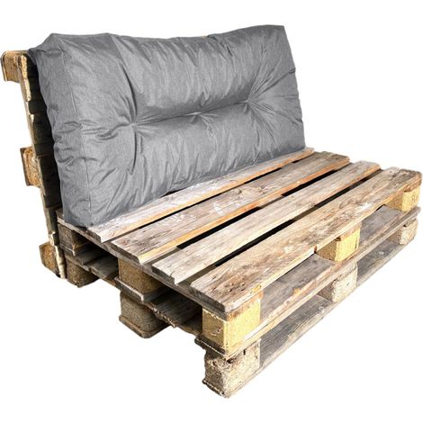 Coussin Palette - 120x60 cm Gris Bananair Fabriqué en France (1/5)