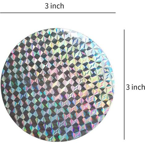Réflecteur anti-bird pour jardin - PVC 7,5cm - Lot de 20 rubans holographiques durables et réfléchissants (1/4)