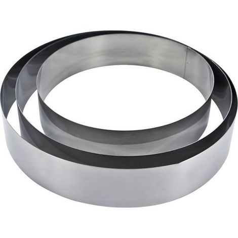 Lot de 3 cercles pâtissiers - Inox - Livraison gratuite