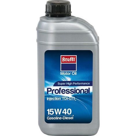 aceite generador krafft professional tdi-gti. lubricante mineral multigrado. motores gasolina y diésel. plástico rígido.