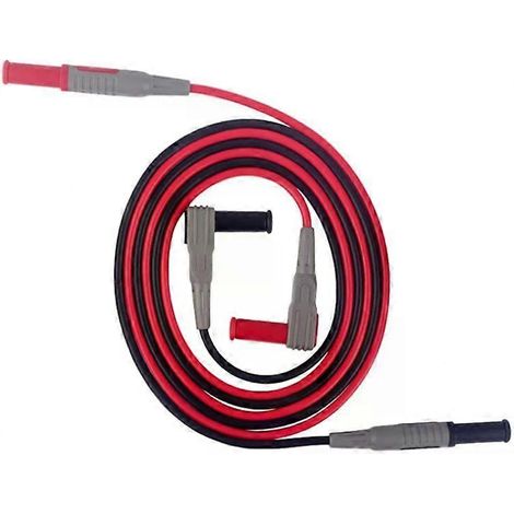 Adaptateur de test pour multimètre avec fiche droite de 4 mm et cordon d'extension 10 A (1/2)