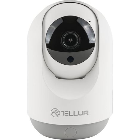 Cámara de seguridad inteligente WiFi para interiores Tellur de 3 MP, Ultra HD, con seguimiento automático y función PTZ, color b (1/5)