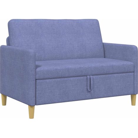 Sofá con almacenamiento Azul jeans 122 x 78 x 87 cm Poliéster vidaXL