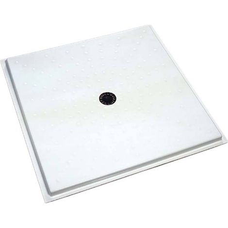 Piatto Doccia 90x90 cm Ideale Per Disabili - Acrilico - Installazione Filo Pavimento - Antiscivolo - Piletta Inclusa